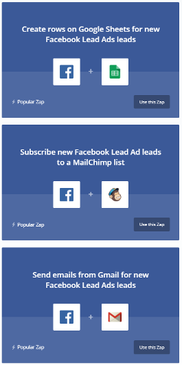 zapier facebook lead ads automation