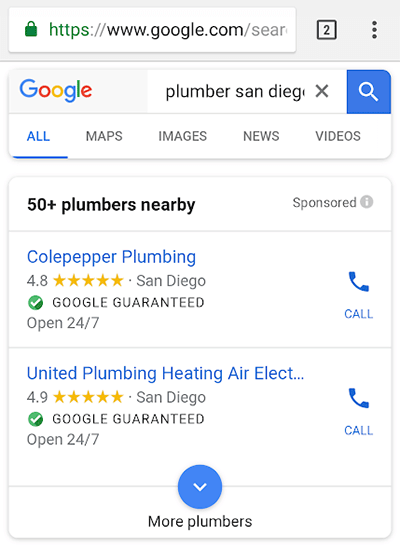 google local service ads pubblicità google my business